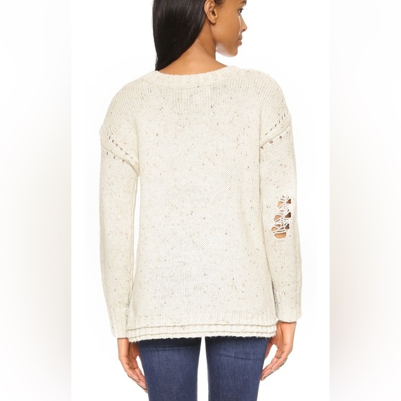 Wildfox dinner party distressed sweater xs - Picture 2 of 10